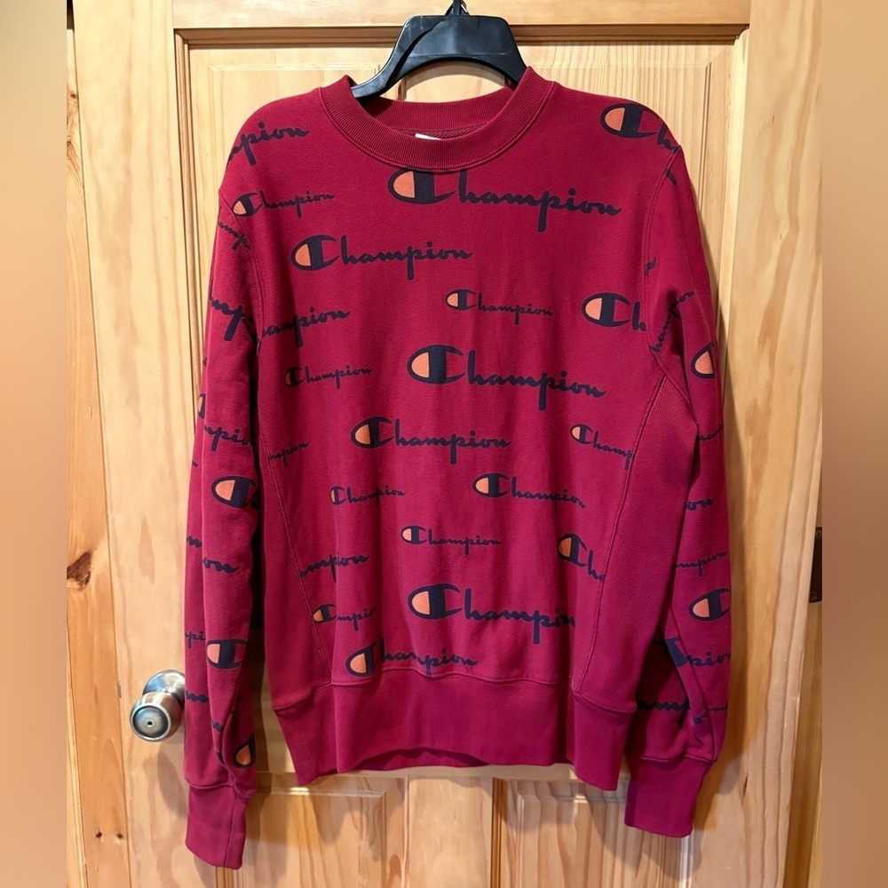 Champion Men's Reverse Weave crewneck sweatshirt size M